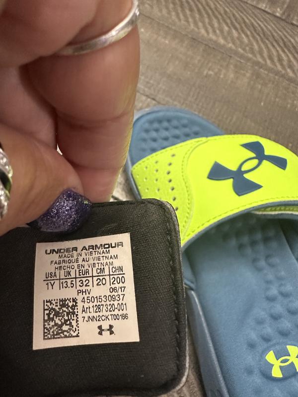 Under armour slides outlet review