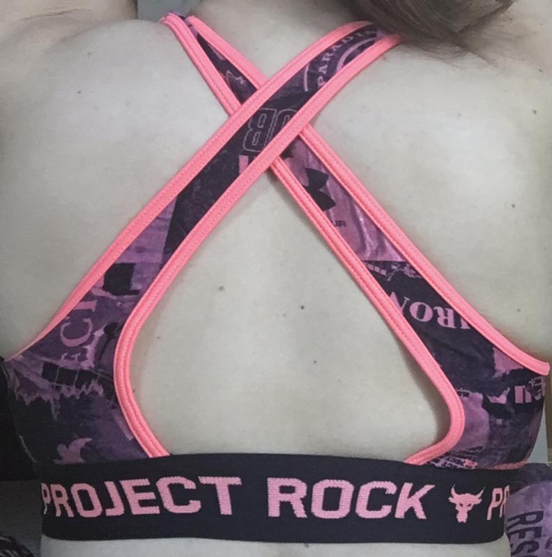 Women's Project Rock Crossback Printed Sports Bra