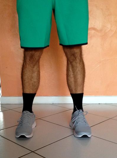 Front view (mid crew sock)