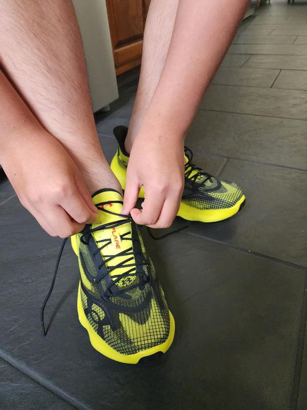 Customer photo for "Cushioned, responsive shoe"