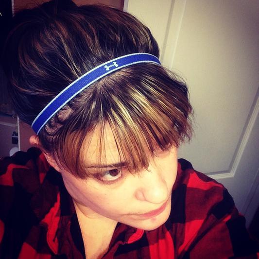 blue under armour headband