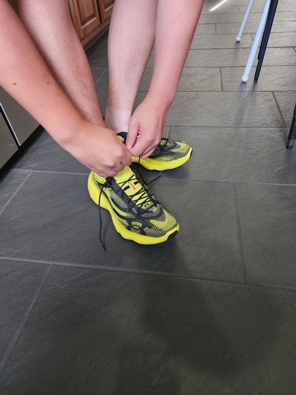 Customer photo for "Cushioned, responsive shoe"