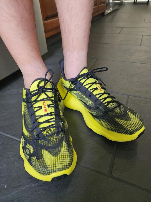 Customer photo for "Cushioned, responsive shoe"