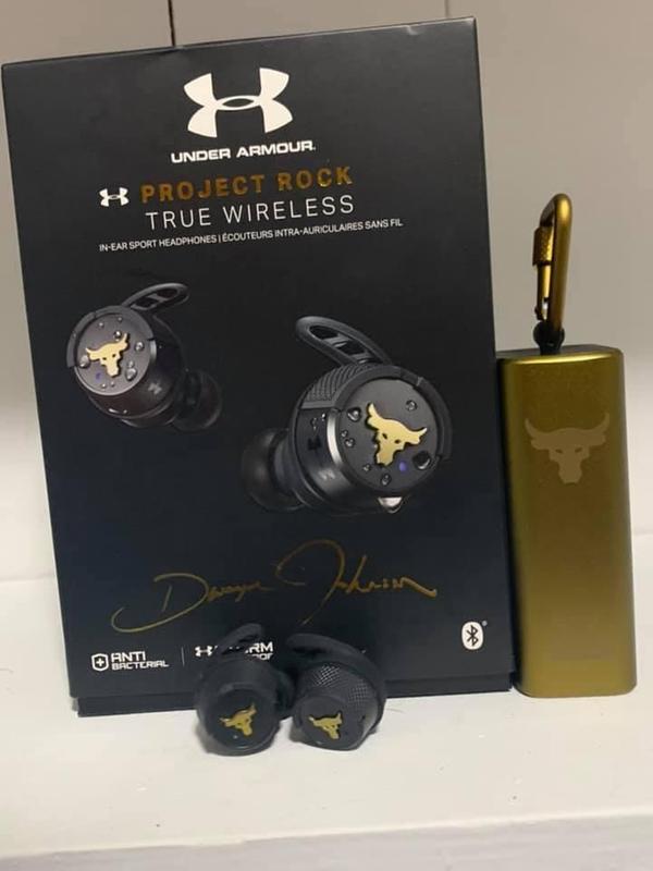 UA True Flash Project Rock Edition Headphones | Under Armour