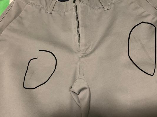 Circled stains