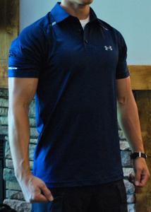 under armour black polo