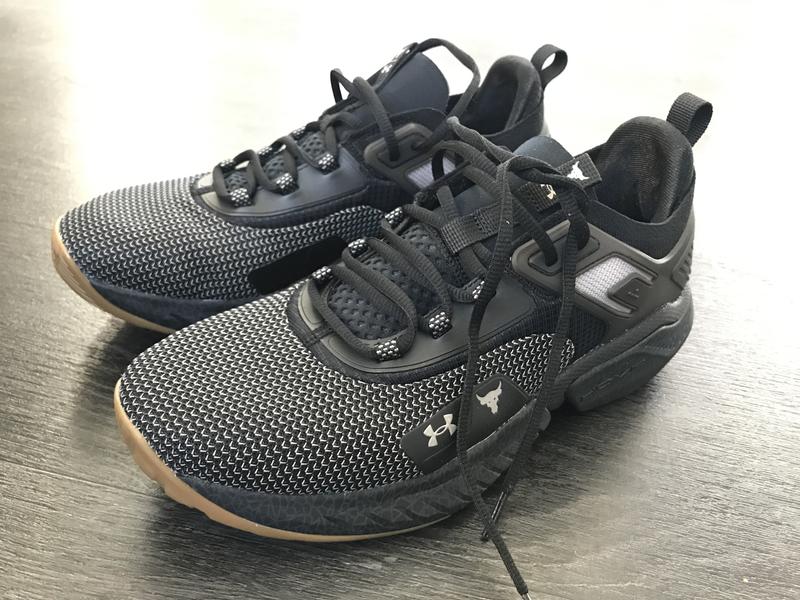 Under Armour Project The Rock 5 Training Shoe Black/Gum UA 2022 NEW