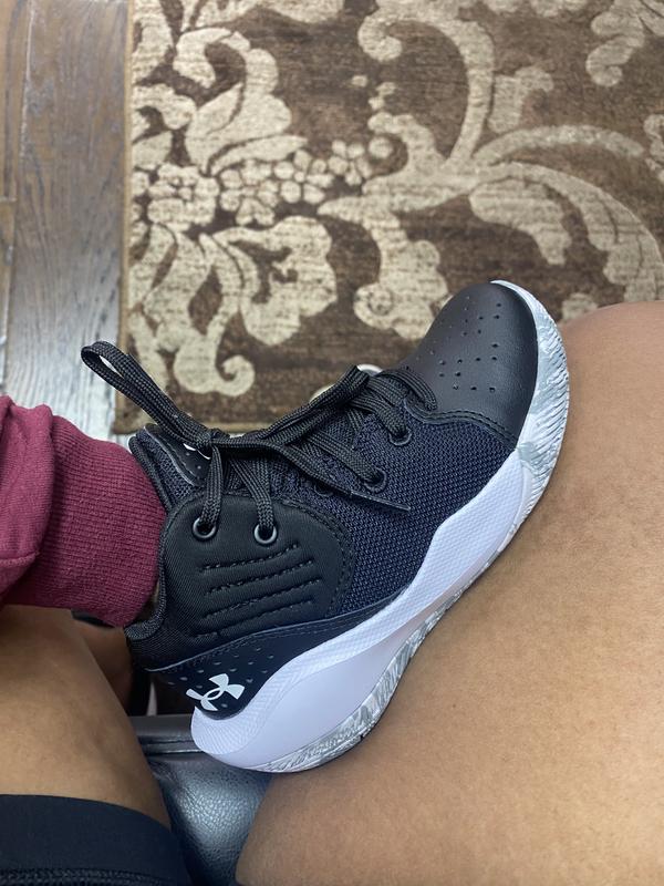 Actual shoe on my sons foot