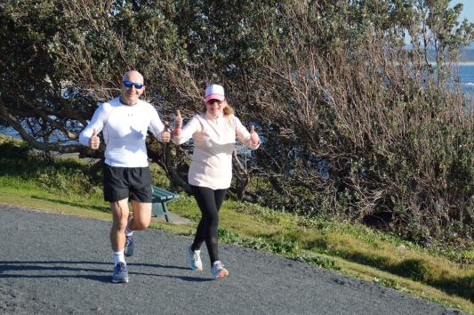 Wearing my UA on a local Parkrun