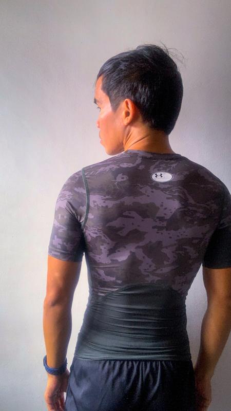 Men' HeatGear® Compression Printed Short Sleeve