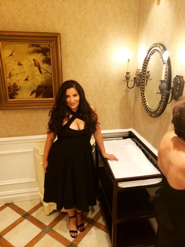 Customer photo for "Runs big...beautiful dress"