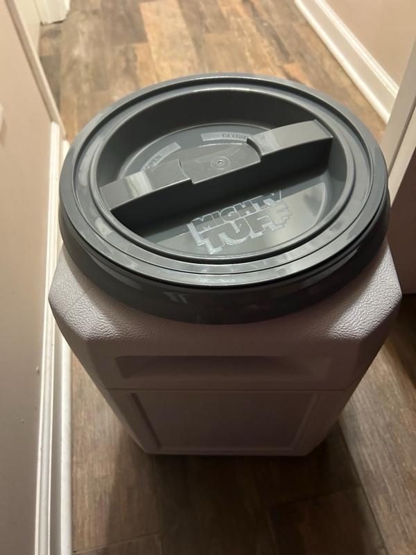 Mighty Tuff Pet Food Storage Container with Airtight Lid and Handles 10 ...
