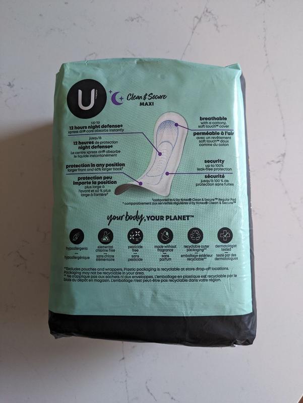  U by Kotex Clean & Secure Panty Liners, Light Absorbency, Extra  Coverage, 112 Count (Packaging May Vary) : Health & Household
