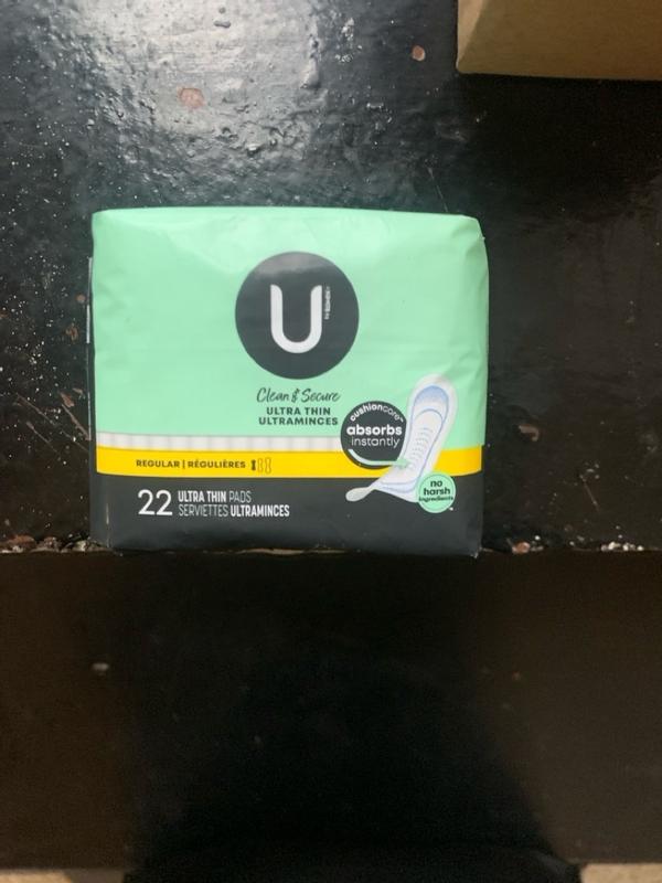 U by Kotex Ultra-Thin Feminine Pad, Regular Absorbency Flexible Pad -  Simply Medical