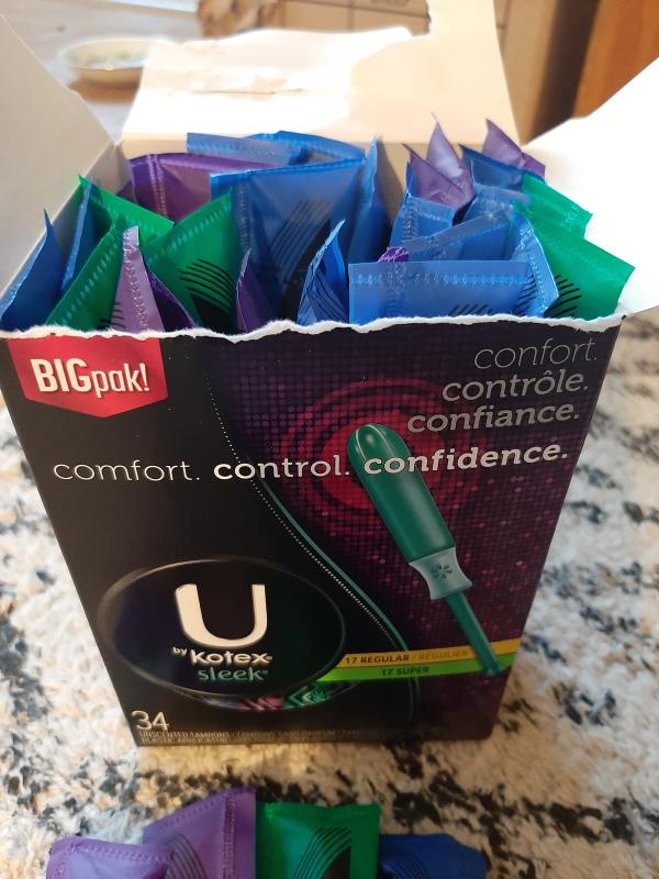 U By Kotex Sleek Super Absorbency Unscented Tampons 34 Ct Ralphs
