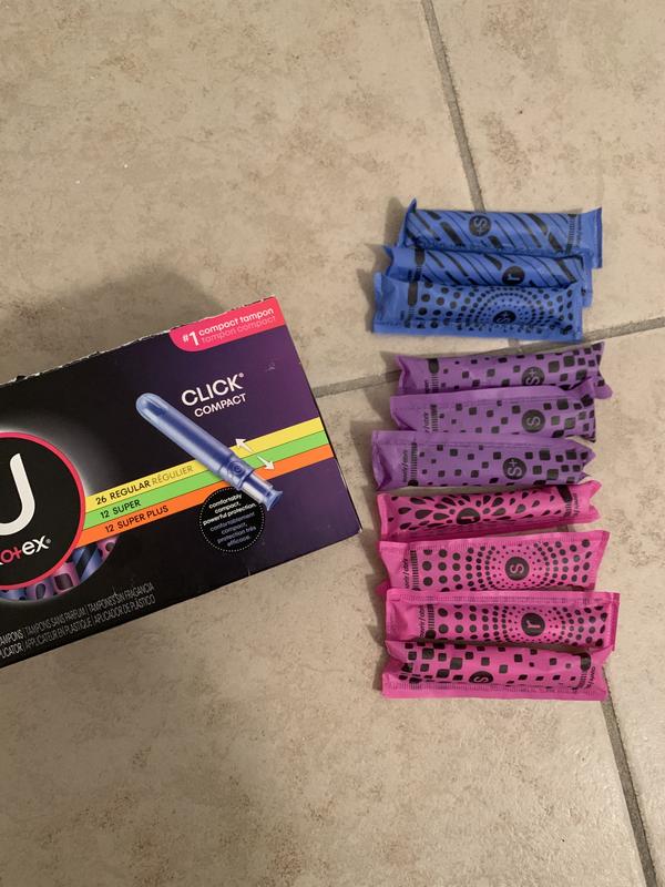 U By Kotex Click Compact Unscented Tampons Variety Pack 30 Ct Kroger