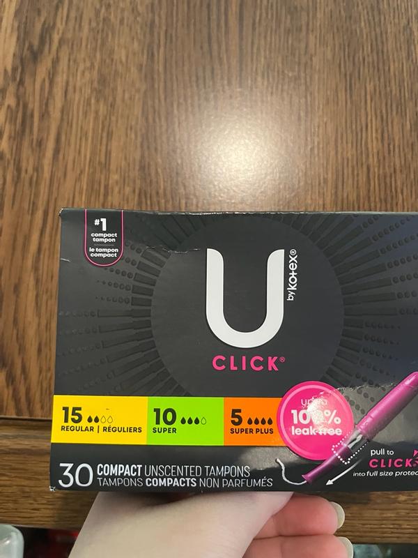 Buy U by Kotex Click Multipack Compact Tampons 30 Count from