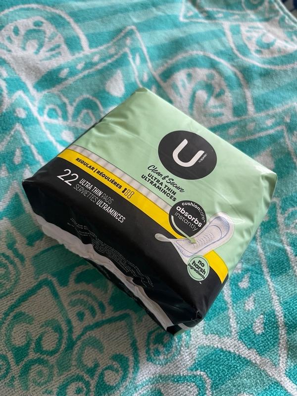 U by KOTEX® SECURITY* Ultra Thin Pads Regular NonWing