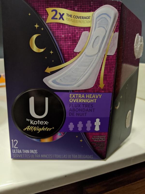 U By Kotex Allnighter Extra Heavy Overnight Ultra Thin Pads 24 Ct Mariano S