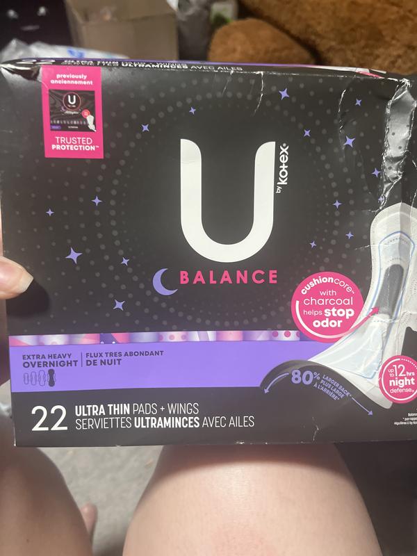 U by Kotex AllNighter Ultra Thin Overnight Pads with Wings, 12 ct - Pick 'n  Save