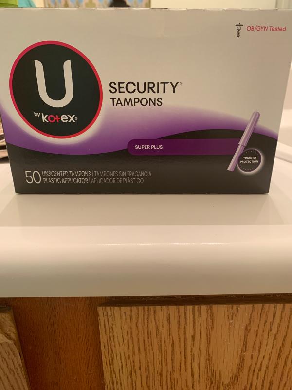 U By Kotex Security Super Plus Unscented Tampons 50 Ct Kroger