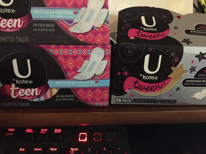 U by Kotex Balance Sized for Teens Ultra Thin Pads with Wings, Extra  Absorbency - Fairway