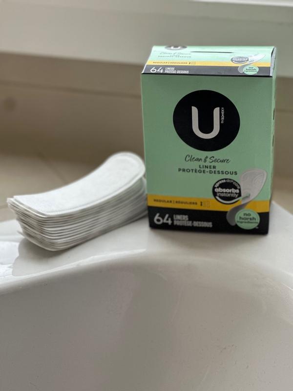 U by Kotex Lightdays Panty Liners, Regular, 129 Count (Pack of 2