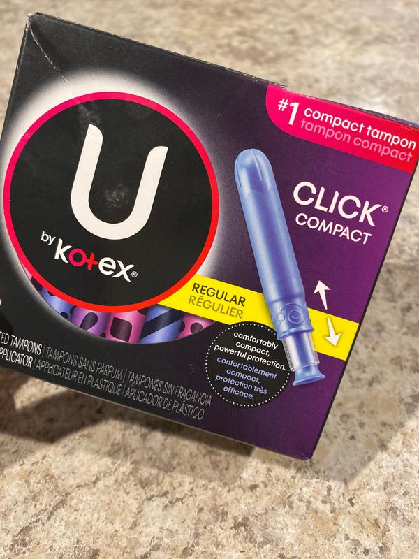 U By Kotex Click Compact Regular Super Super Plus Unscented Tampons Multi Pack 72 Ct Jay C Food Stores