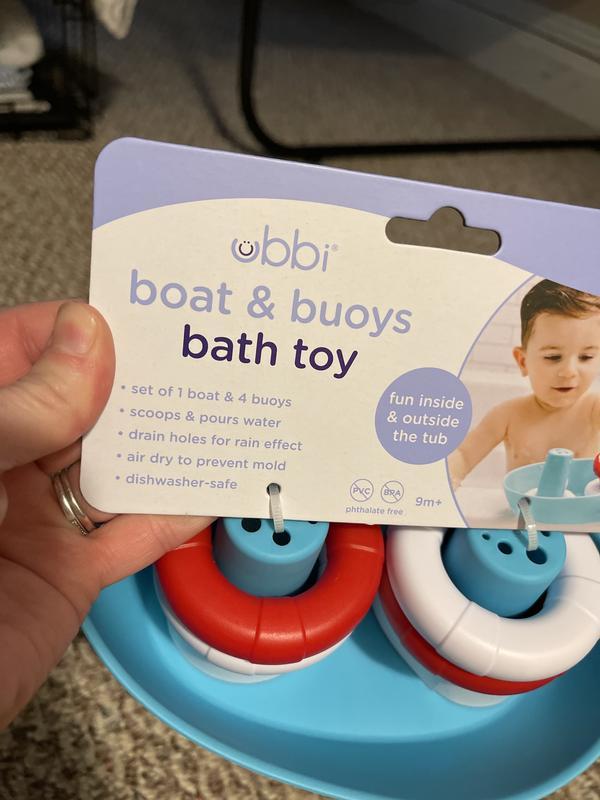 Ubbi Boat and Buoys Bath Toys