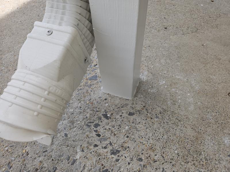 Structure support post repair.