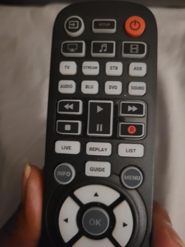 One For All Essential 8 Universal Remote Control with LED-Backlit Buttons