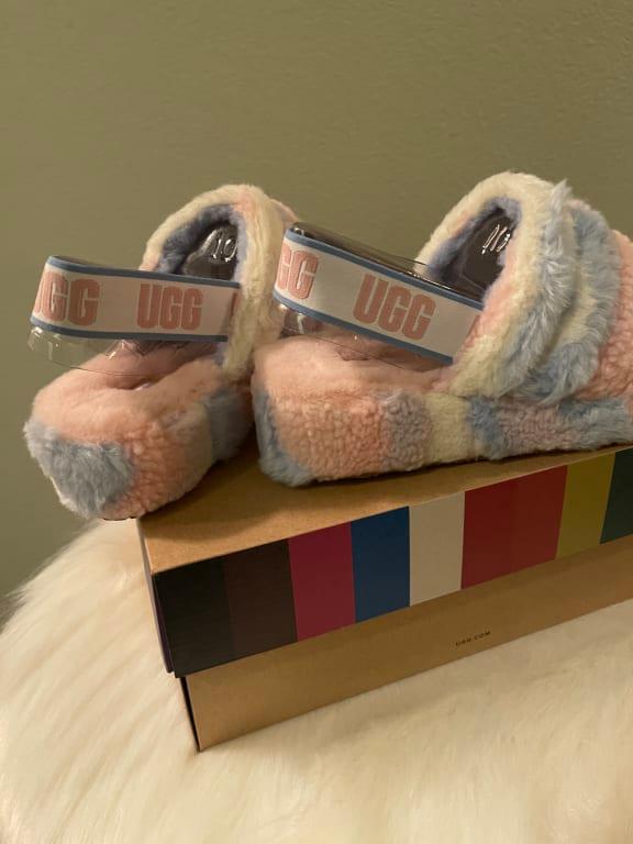 Ugg fluff yeah pink dawn hot sale