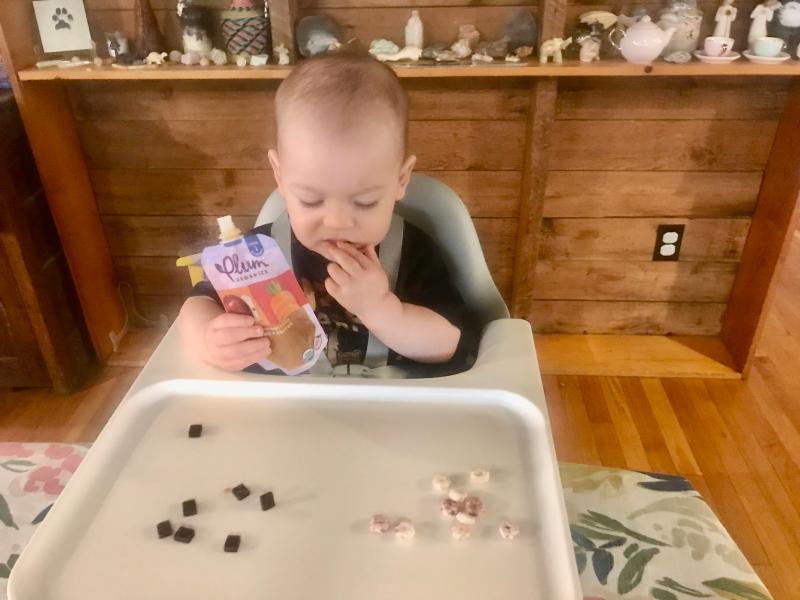 The tray is perfect size for snacks