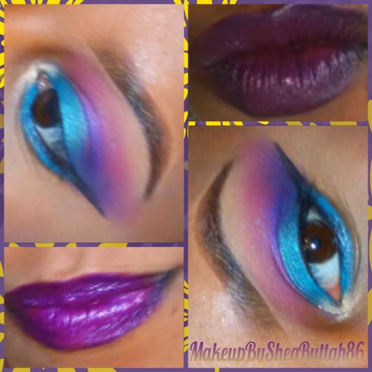 Added a lil all nighter spray to my eyeshadow brush using the electric palette