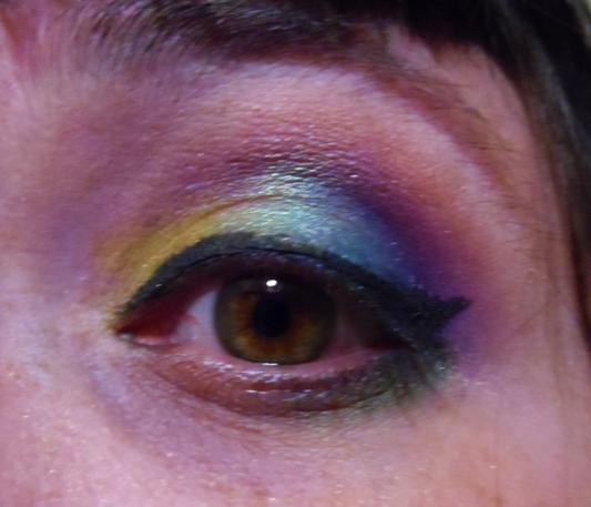 Peacock Inspired Eyeshadow