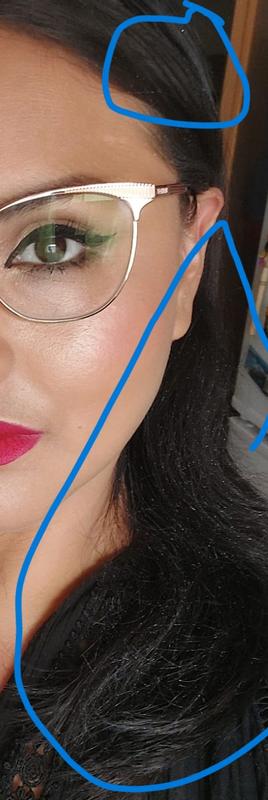 Looked like white spray paint all over my hair and clothes.