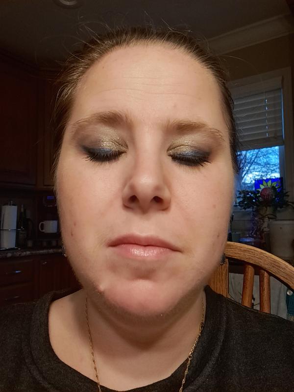 Cosmic blast (brow), immortal warrior (inside lid), genius (2 tone lid to crease).  Liner is cosmic eternal