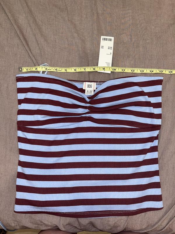 BDG Carla Sweetheart Neckline Ribbed Knit Tube Top