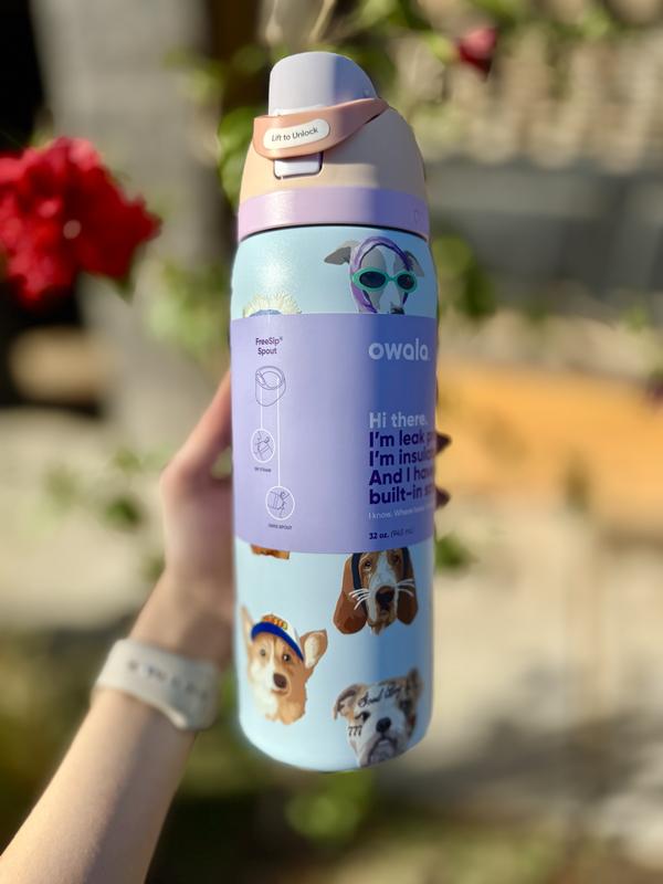 Owala UO Exclusive Dog Collage FreeSip 32 oz Water Bottle | Urban