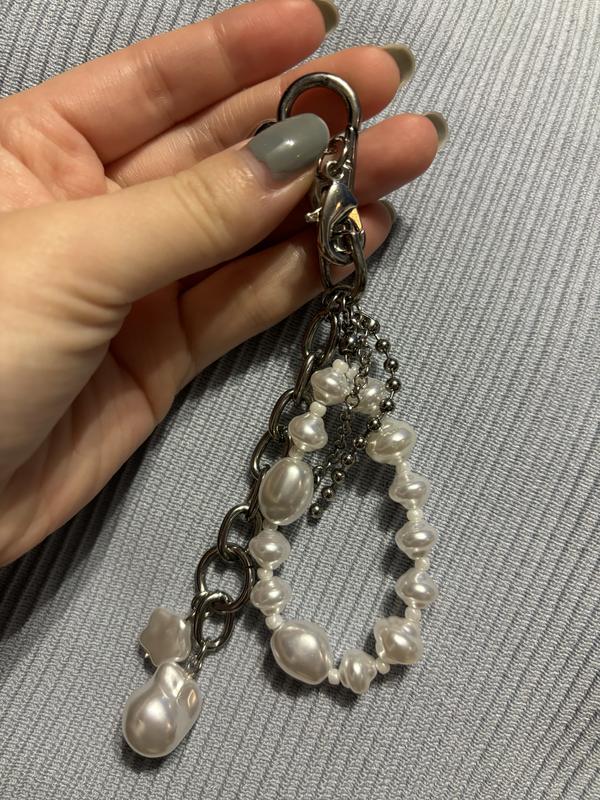 Pearl Charm Keychain