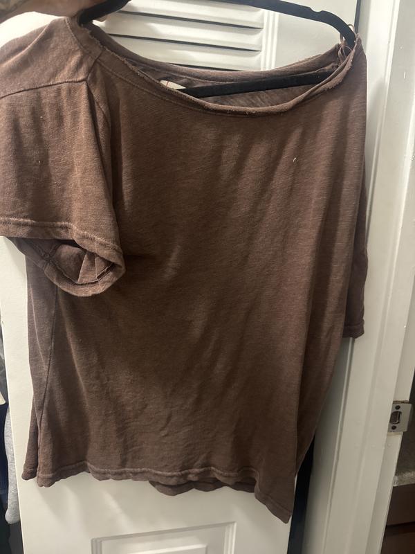 DAY Rock Band Graphic Off-The-Shoulder Oversized Tee