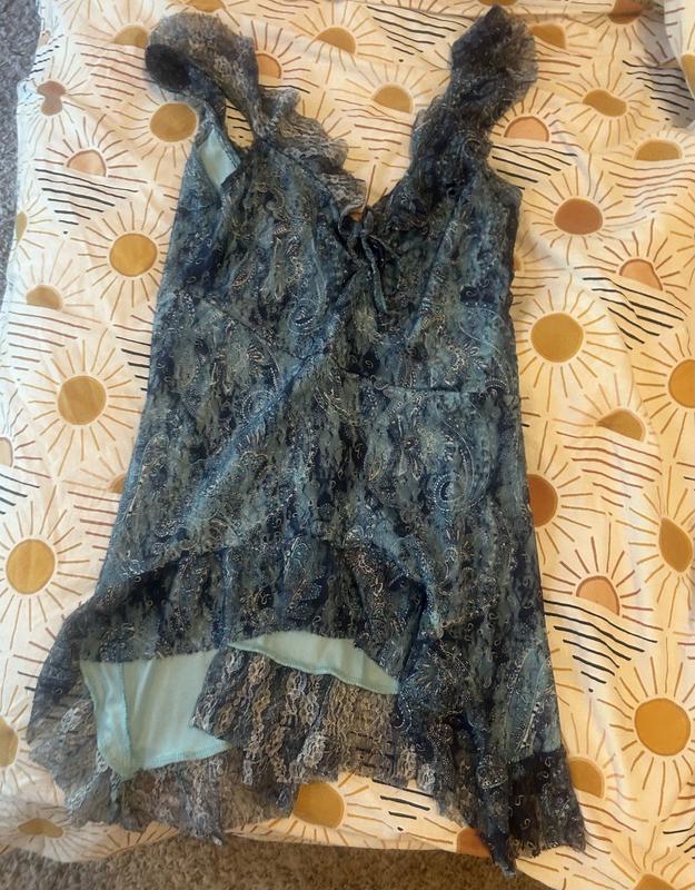Kimchi Blue Hydi Asymmetric Lace Tunic Top | Urban Outfitters
