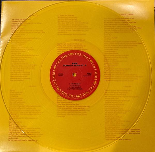 haim Women In Music Pt. III＜Yellow Vinyl HAIM 'WOMEN IN MUSIC PT. III' 2LP (Yellow Translucent)