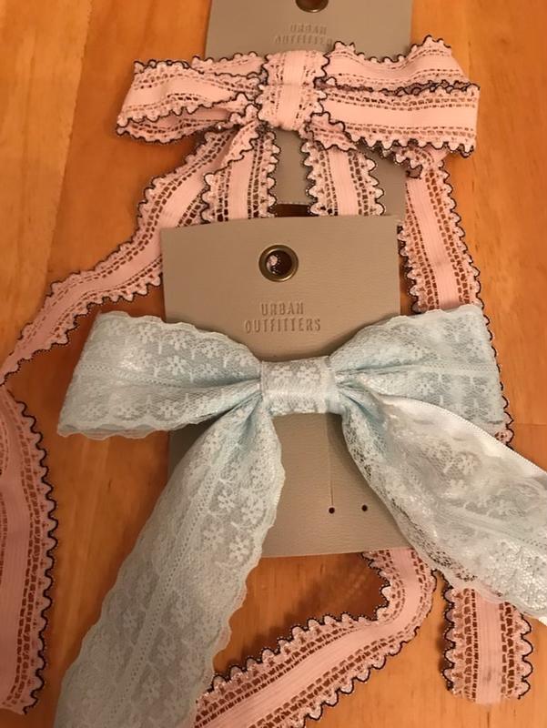 Dolly Satin Lace Hair Bow Barrette