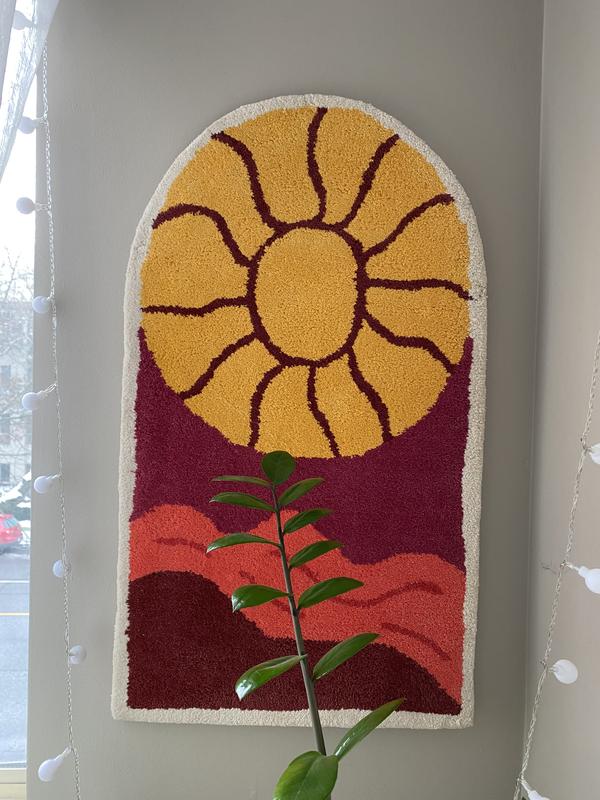 Sunset Tufted Wall Hanging | Urban Outfitters