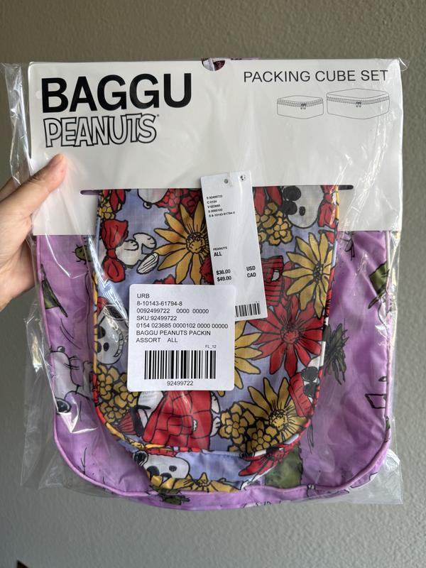 BAGGU X Peanuts Packing Cube Set | Urban Outfitters