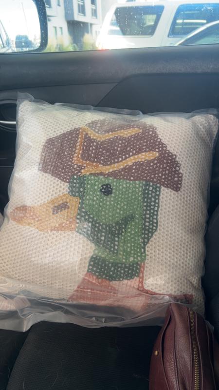 Cowboy Duck Throw Pillow