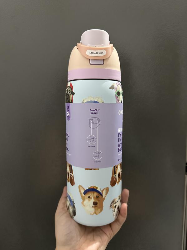 Owala UO Exclusive Dog Collage FreeSip 32 oz Water Bottle | Urban
