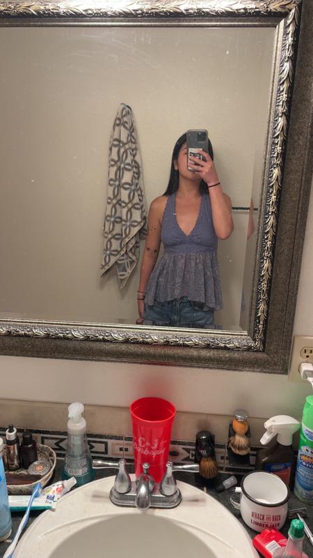 Kimchi Blue Lindsey Tiered Babydoll Halter Top