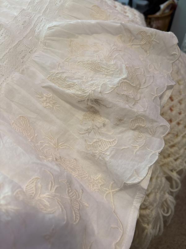 uo perfectly victorian lace trim corset midi dress Irène Neutrals Corded Lace Corset Midi Dress, M / Neutrals main image 1